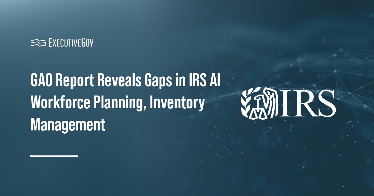 Internal Revenue Service logo. GAO said the IRS' staffing reductions have led to shortage in skilled workers.