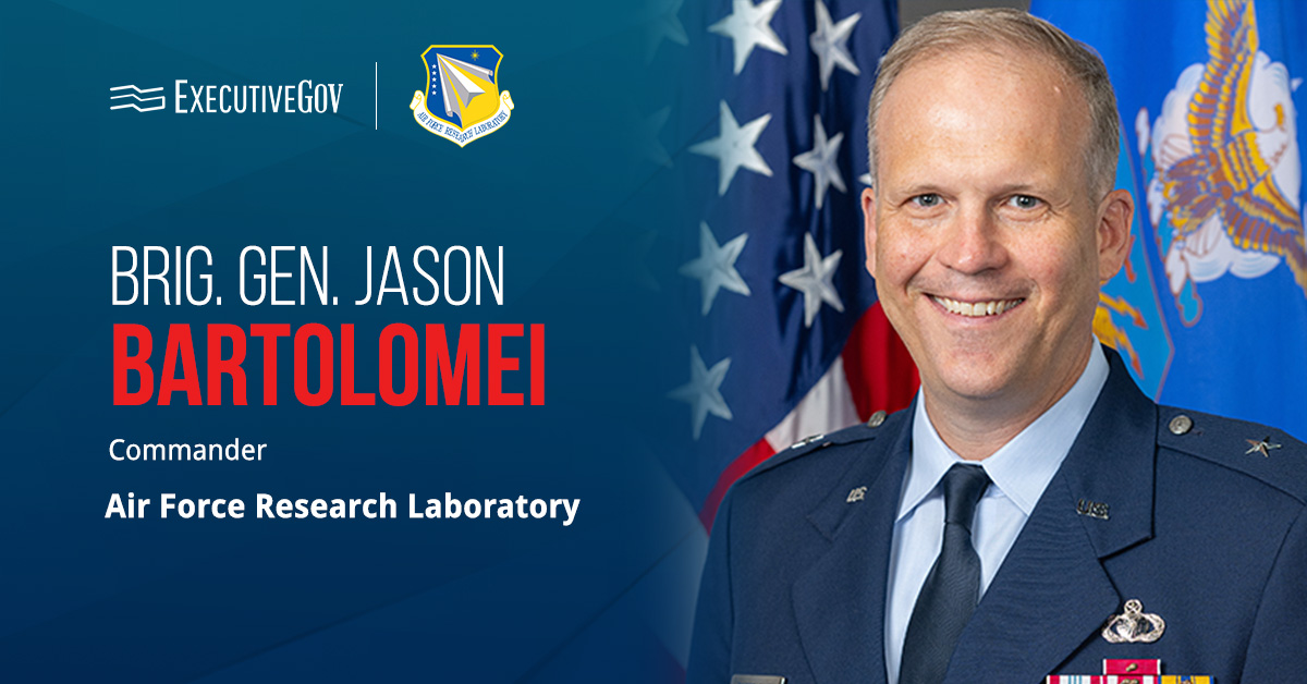 ​​Brig. Gen. Jason Bartolomei, commander of AFRL. Bartolomei said the ARMD test strengthens U.S. deterrence