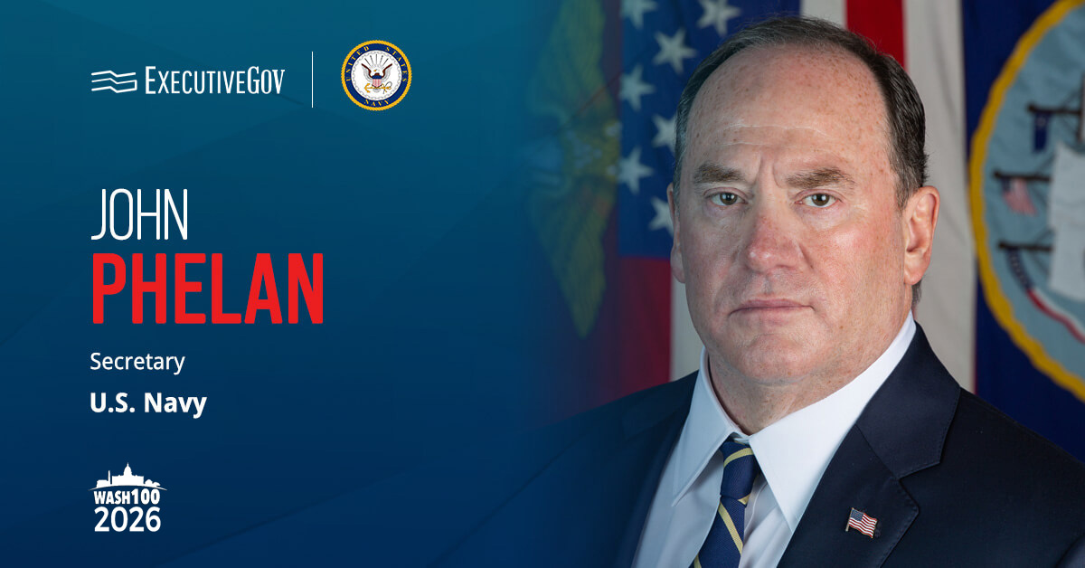 John Phelan. The Navy secretary commented on the creation of five more PAE organizations.