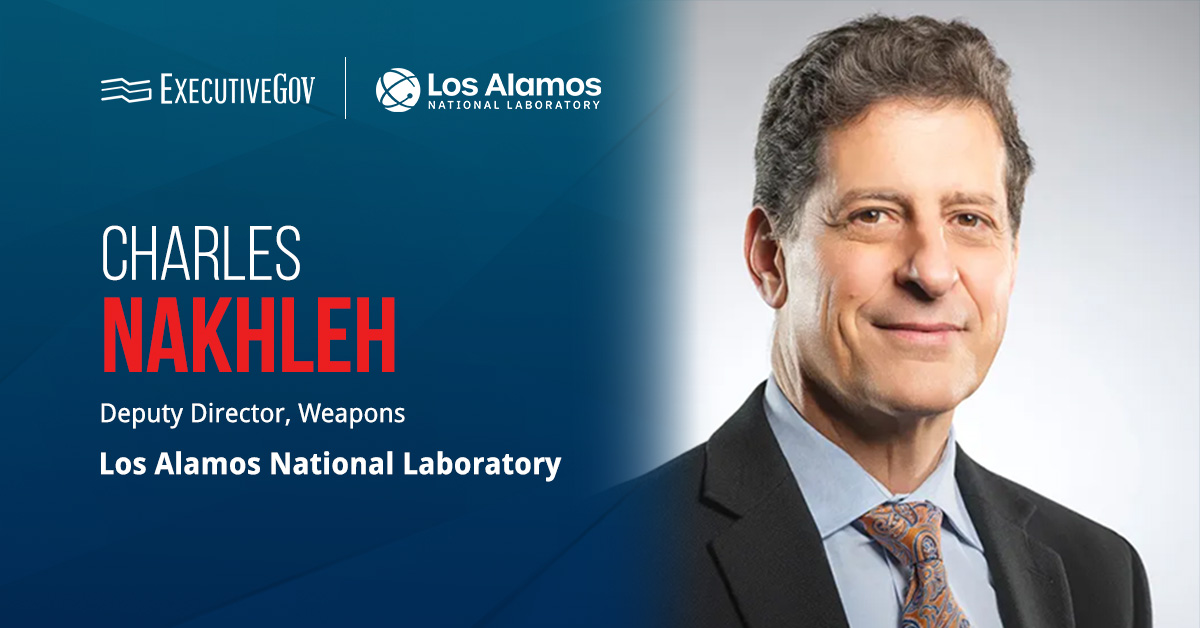 Charles Nakhleh, incoming deputy director for weapons at LANL. Nakhleh will oversee work tied to NNSA weapons programs