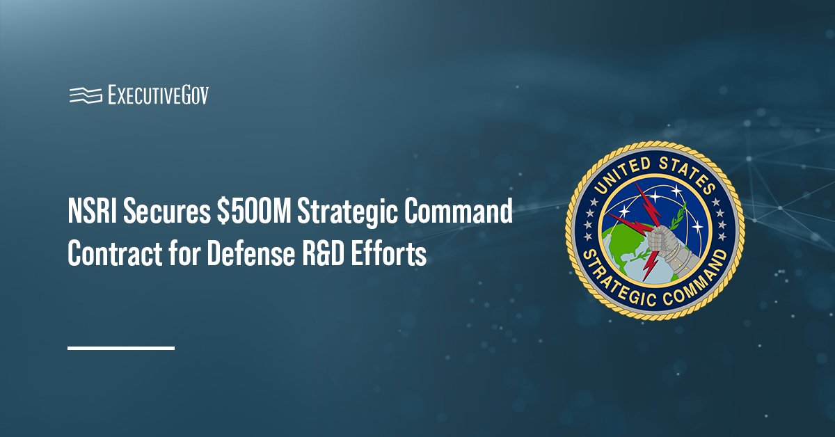 USSTRATCOM logo. The U.S. Strategic Command awarded the National Strategic Research Institute a contract for defense R&D.