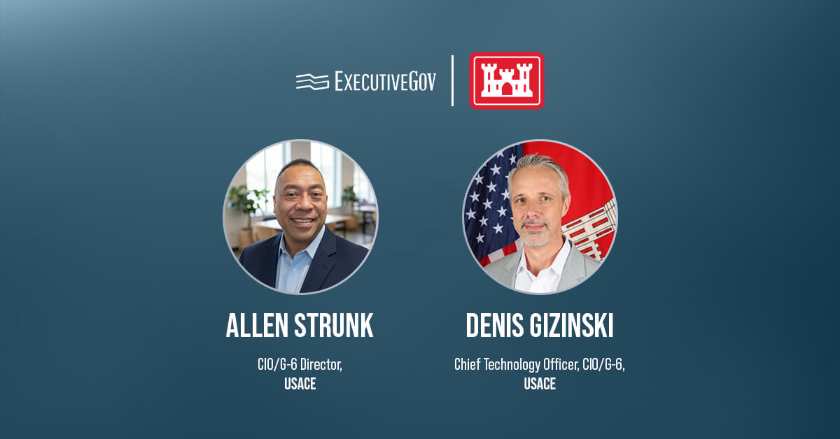 Allen Strunk and Denis Gizinski. USACE CIO/G-6 named Allen Strunk and Denis Gizinski to senior IT roles.