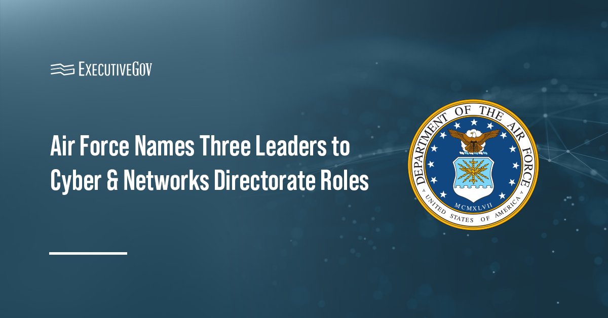 Department of the Air Force seal. The Air Force appointed Rosso, Green and Robaito to key Cyber & Networks Directorate role.