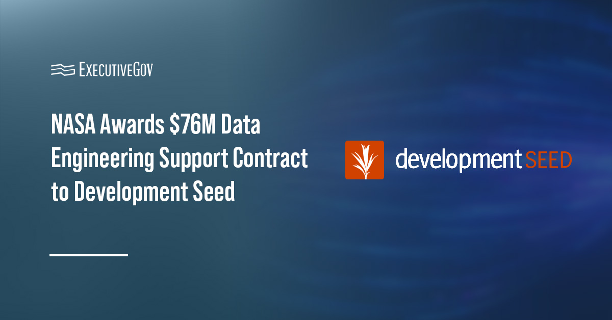 Development Seed logo. Development Seed will support NASA’s data science office under a $76M IDIQ contract.