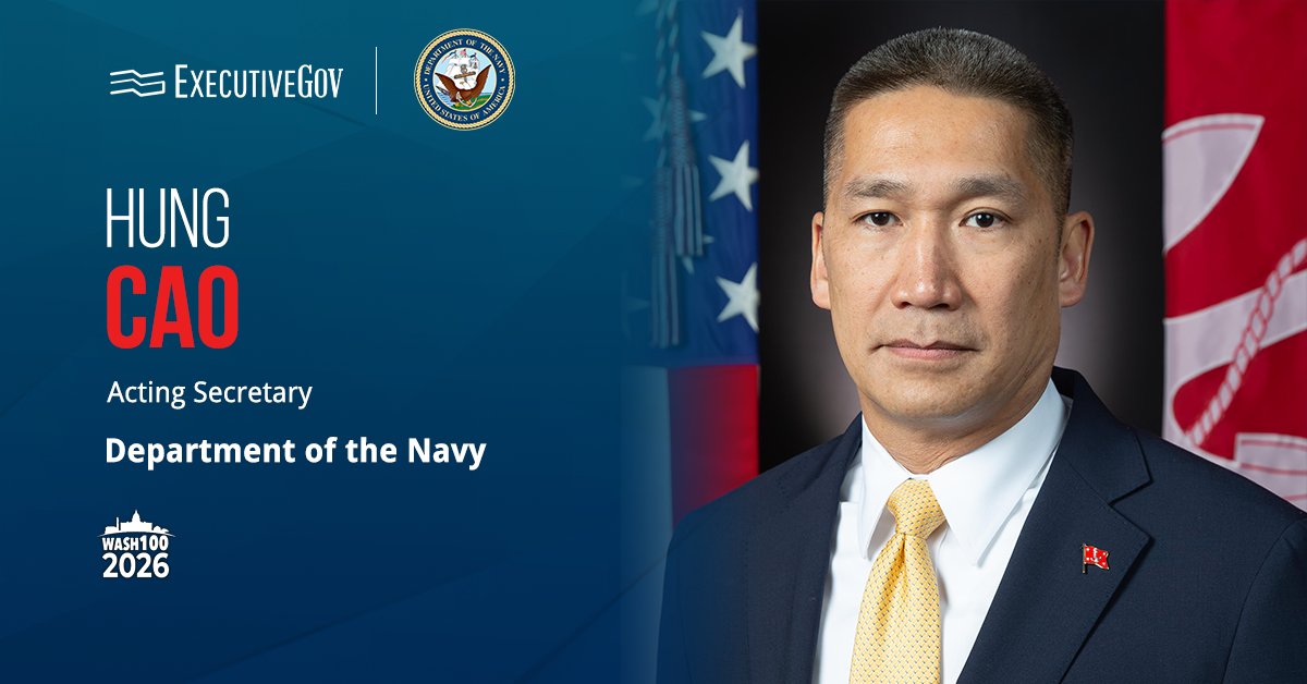 Hung Cao. The acting Navy secretary outlined his three priorities in his newly assigned role.