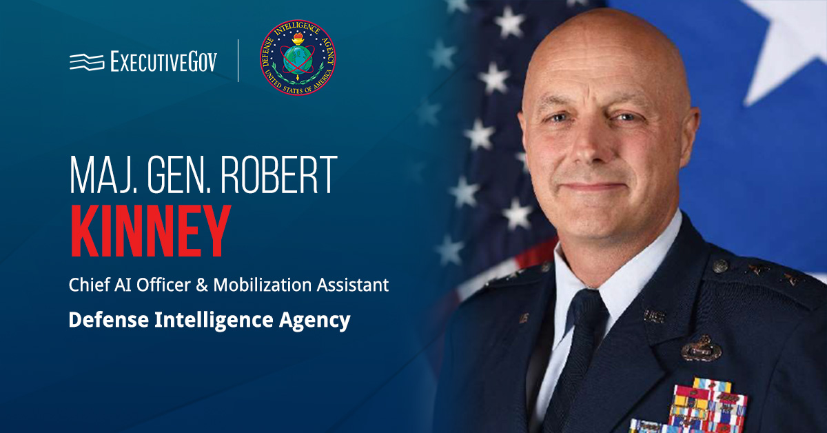 Maj. Gen. Robert Kinney. DIA’s chief AI officer said the agency is centralizing AI efforts through DMA.