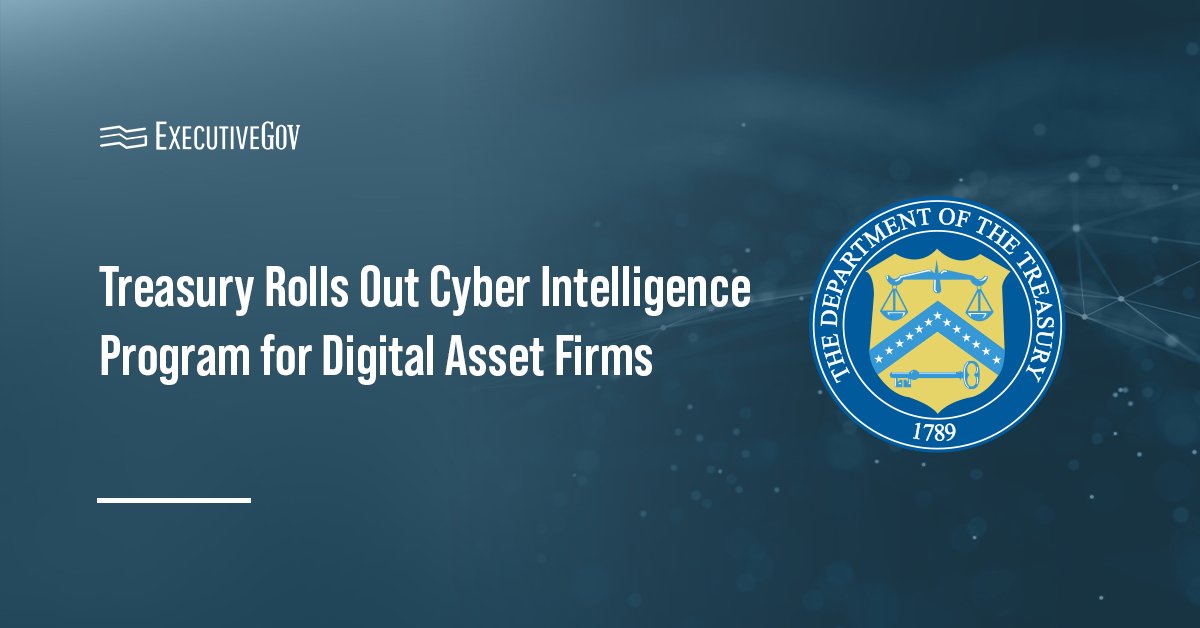 treasury-cyberthreat-sharing-digital-asset Treasury Department seal. New Treasury program extends cyberthreat intelligence to the digital asset industry.
