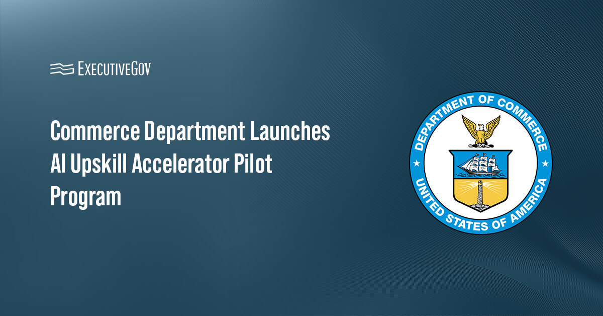 Department of Commerce seal. The Commerce Department's EDA has launched the AI Upskill Accelerator Pilot Program.
