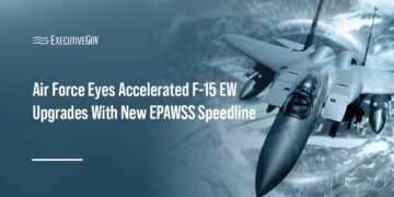 F-15 aircraft. A newly established speedline at Robins AFB will work to accelerate the installation of EPAWSS systems.
