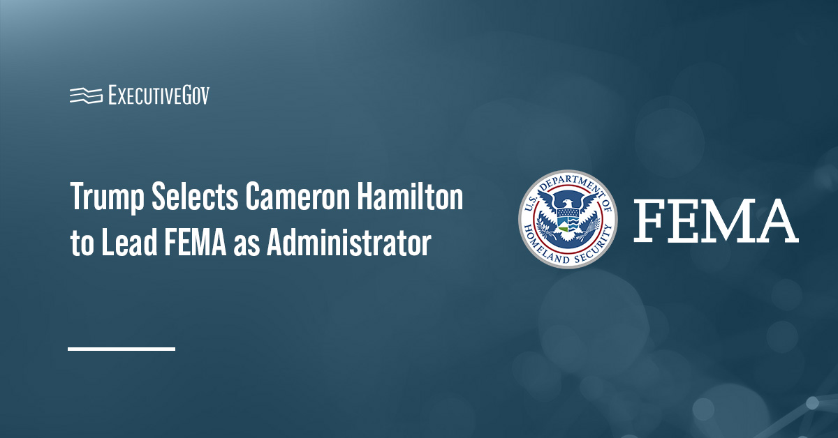 Federal Emergency Management Agency logo. Trump has announced his nominee for FEMA administrator.