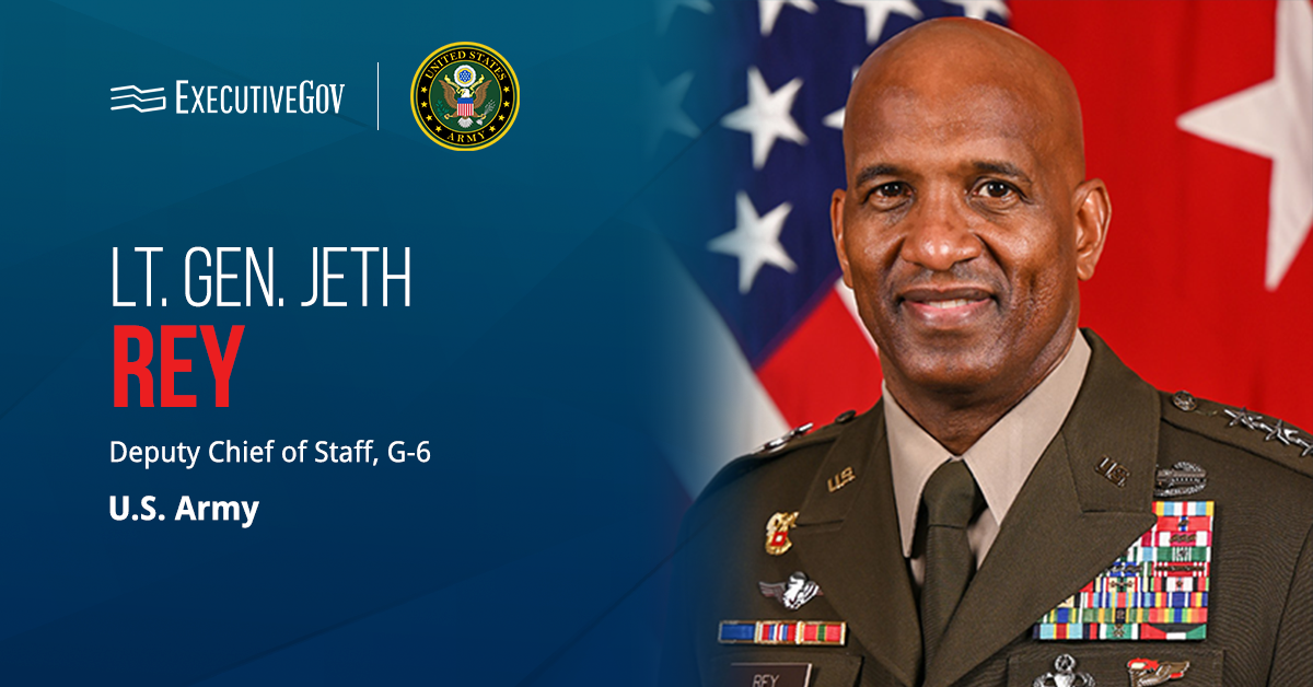 Lt. Gen. Jeth Rey,  Army deputy chief of staff, G-6. Rey said the DMUC phaseout aligns with the Army's modernization plans