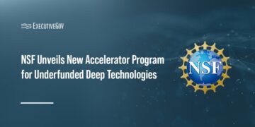 NSF logo. NSF has launched the Tech Accelerators initiative to speed the commercialization of deep tech.