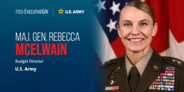 Rebecca McElwain. The Army major general said the service’s $253 billion budget proposal centers on three lines of effort.