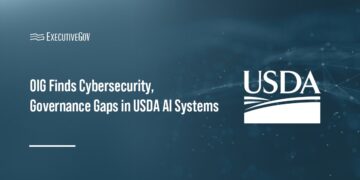 USDA logo. The USDA's Office of Inspector General found cybersecurity and governance gaps in the agency's AI systems.