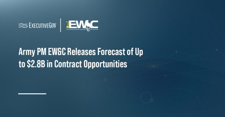 Army PM EW&C Releases Forecast of Up to $2.8B in Contract Opportunities Executive Gov Army Project Manager Electromagnetic Warfare and Collection logo. The office issued a planning guide with contract info.