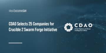 Chief Digital and Artificial Intelligence Office logo. CDAO has selected 25 companies to participate in the Crucible 2 event.