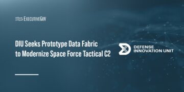 Defense Innovation Unit logo. DIU is seeking prototype data fabric to combine Space Force's ground architecture.
