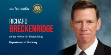 Navy Appoints Richard Breckenridge as Senior Adviser for Shipbuilding Executive Gov Richard Breckenridge. The retired Navy vice admiral has been named the service's senior adviser for shipbuilding.