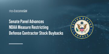 Senate Panel Advances NDAA Measure Restricting Defense Contractor Stock Buybacks Executive Gov U.S. Senate seal. The Senate Armed Services Committee approved a measure restricting stock buybacks.