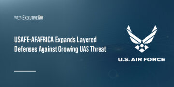 Air Force logo. USAFE-AFAFRICA is enhancing counter-UAS defense with new equipment and expanded airmen training.