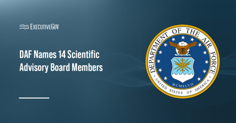 DAF Names 14 Scientific Advisory Board Members Executive Gov DAF logo. DAF appointed 14 members to its Scientific Advisory Board to advise senior leaders on science and technology.