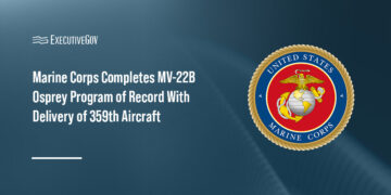 Marine Corps completes MV-22B Osprey program of record, shifting focus to fleet sustainment and modernization through 2055.