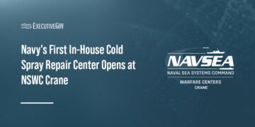 Navy's First In-House Cold Spray Repair Center Opens at NSWC Crane Executive Gov NSWC Crane logo. Naval Surface Warfare Center, Crane Division has opened its Metal Additive Manufacturing Repair Center.