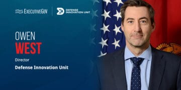 Owen West. The DIU director is leading a major reorganization that will refocus the agency on three tech programs.
