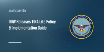 Department of War seal. DOW has released the first version of its TINA Lite Policy and Implementation Guide.