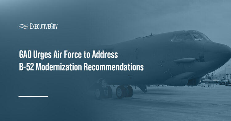 B-52 bomber aircraft. GAO calls on Air Force to delay B-52 production decision.