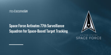 U.S. Space Force logo. Space Delta 7 has activated the 77th Surveillance Squadron for space-based target tracking.